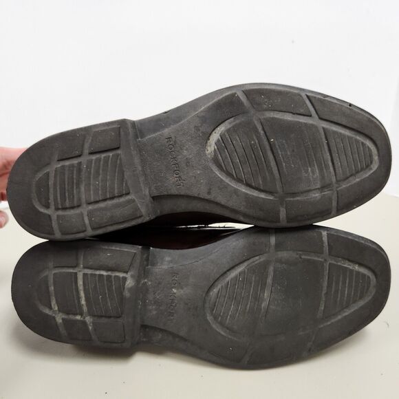 Rockport Mens Charles Road Apron Toe Oxford Shoe Size 9.5 Leather V82592 - Picture 8 of 14